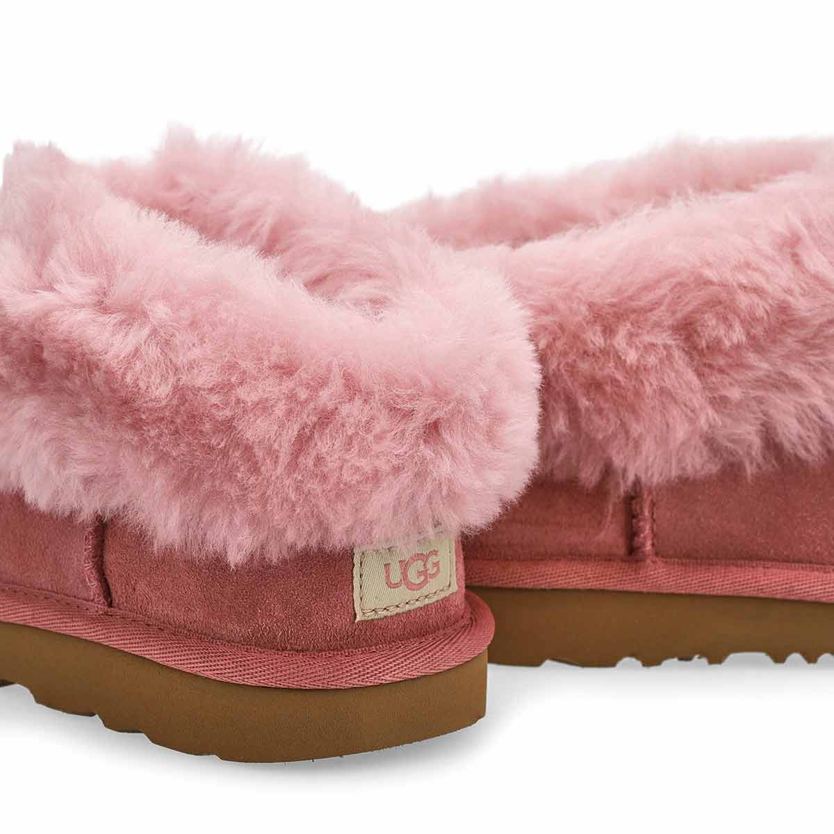 Pantoufle en peau de mouton BAILEY, aube rose, filles