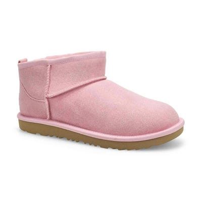 Grls Classic Ultra Mini Dazzle Sheepskin Boot - Ribbon Candy