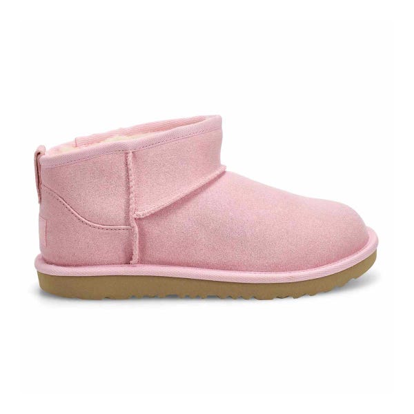 Girls'  Classic Ultra Mini Dazzle Sheepskin Boot - Ribbon Candy