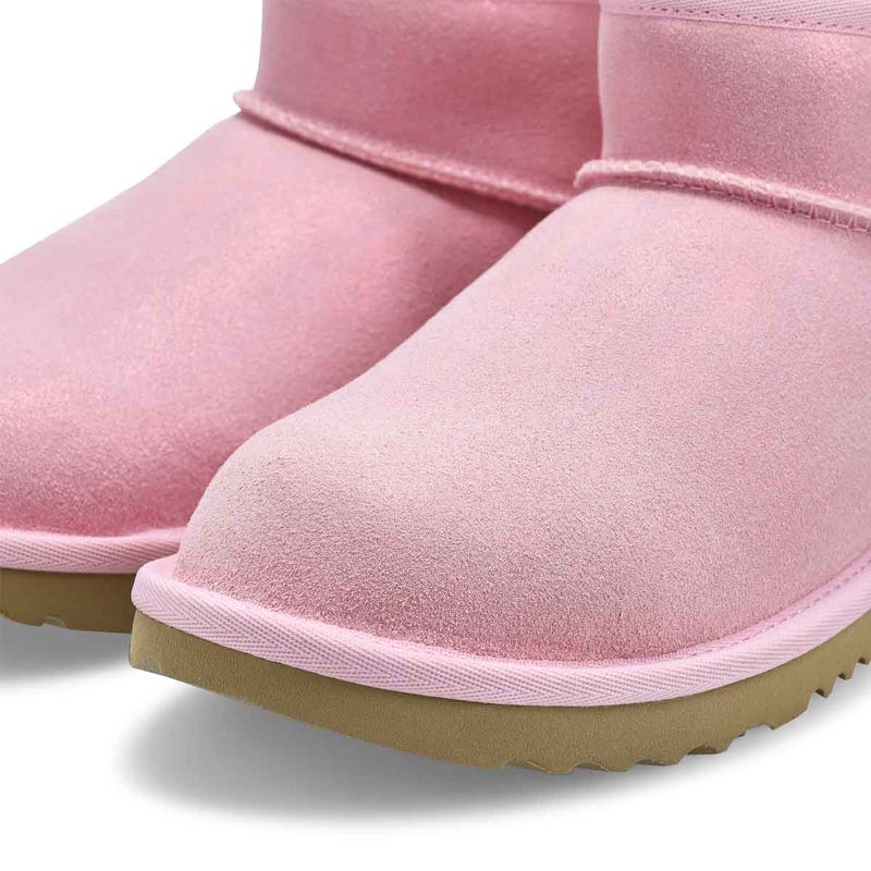 Girls'  Classic Ultra Mini Dazzle Sheepskin Boot - Ribbon Candy