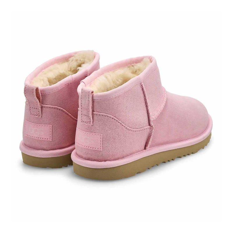 Girls'  Classic Ultra Mini Dazzle Sheepskin Boot - Ribbon Candy
