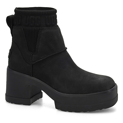 Lds Moxy Platform Chelsea Boot - Black