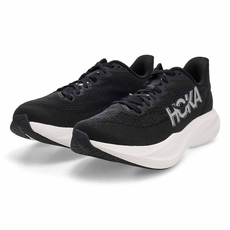 Men's Mach 7 Lace Up Performance Sneaker - Black/W