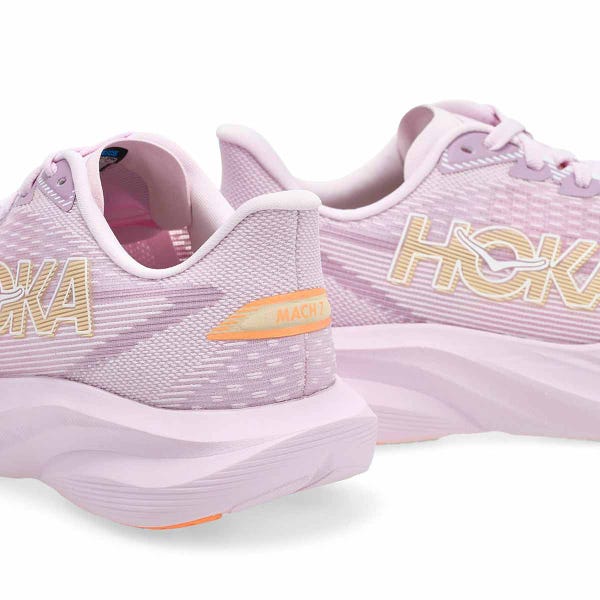 Women's Mach 7 Lace Up Performance Sneaker - Lilac Cream/Tangerine Glow