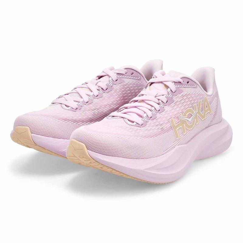 Women's Mach 7 Lace Up Performance Sneaker - Lilac Cream/Tangerine Glow