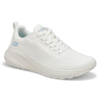Lds Bobs Sport Squad Chaos Face Off Lace Up Sneaker - Off White