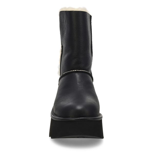 Women's  Esmee Leather Platform Boot - Black