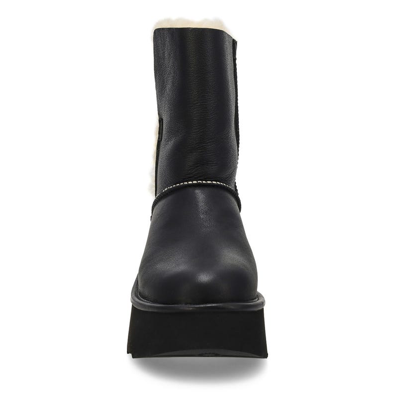 Women's  Esmee Leather Platform Boot - Black