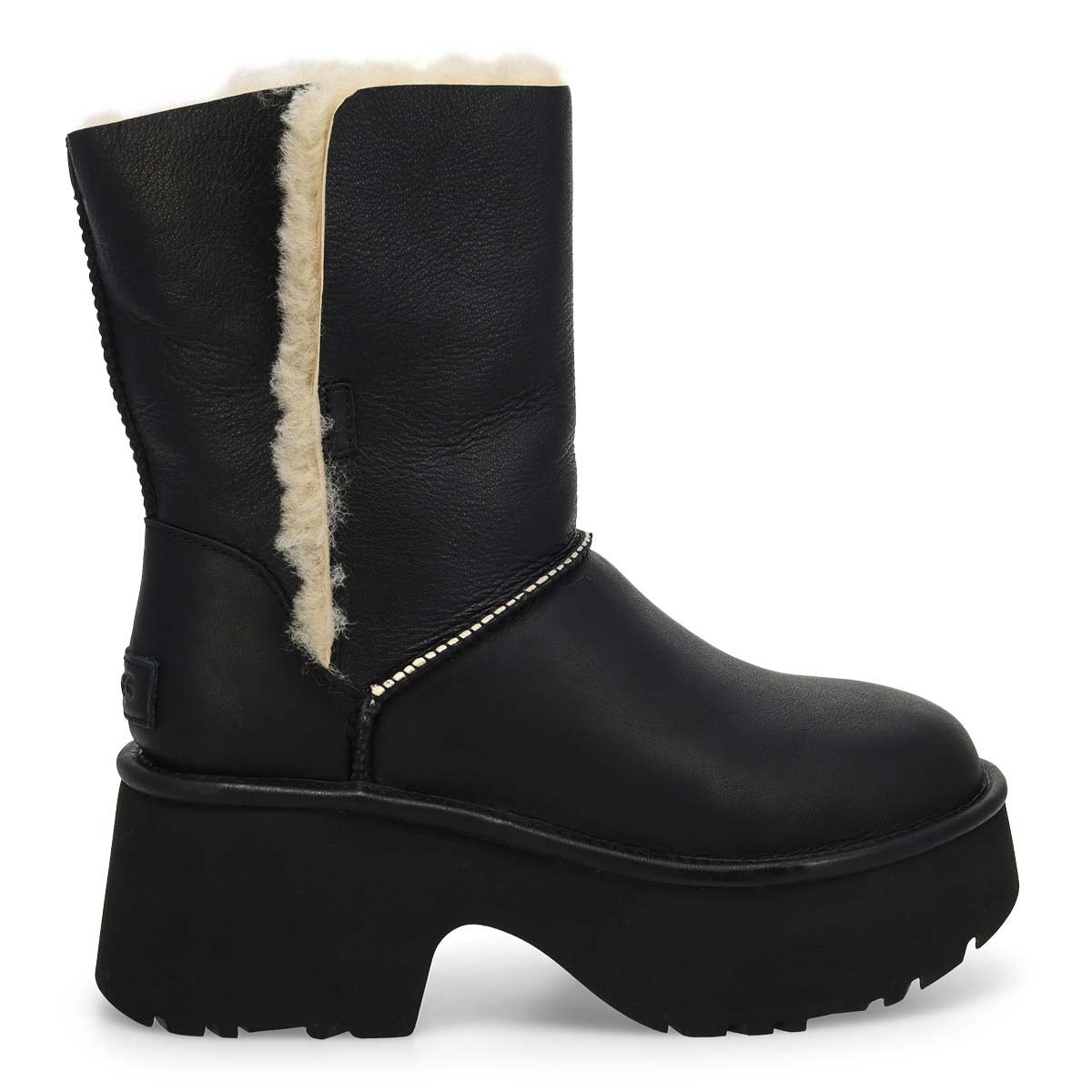 Women's  Esmee Leather Platform Boot - Black