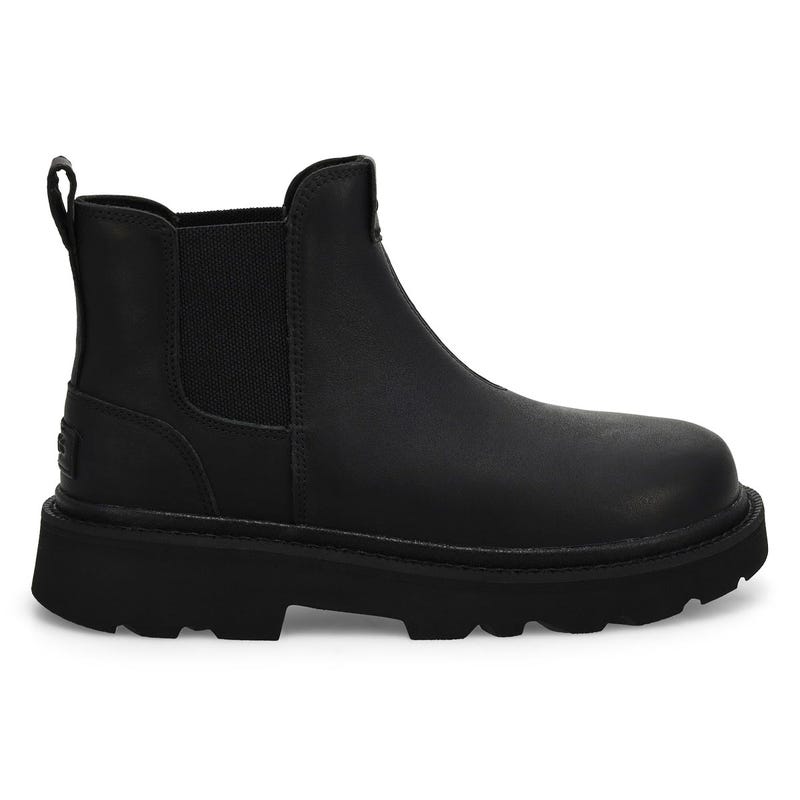 Men's Chelsea Lug Leather Boot - Black