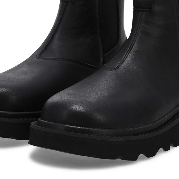 Men's Chelsea Lug Leather Boot - Black