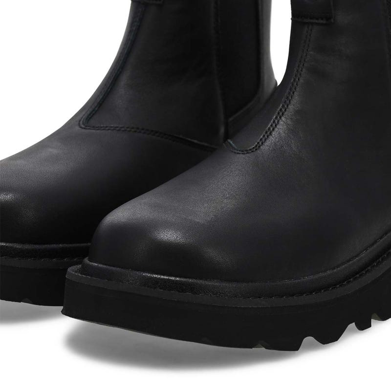 Men's Chelsea Lug Leather Boot - Black