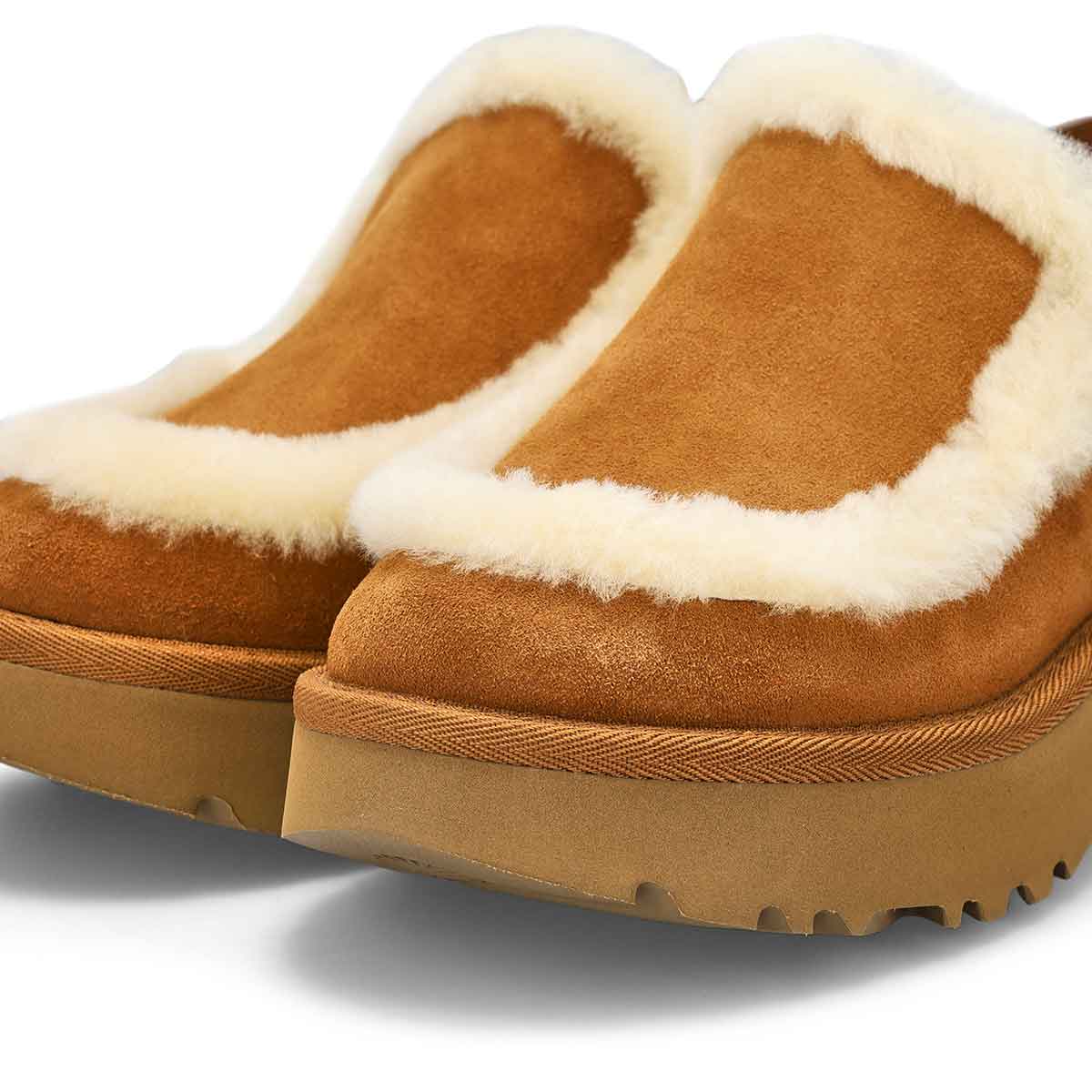 Women's  Esmee Platform Clog - Chestnut