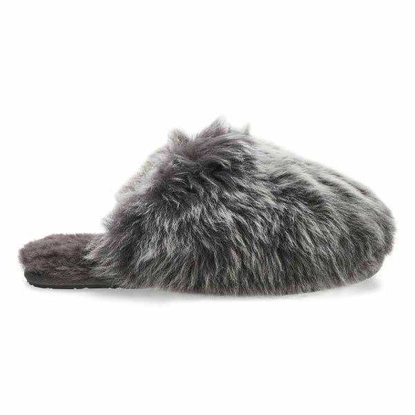 Women's  Scuffette Chalet Sheepskin Slipper - Charcoal