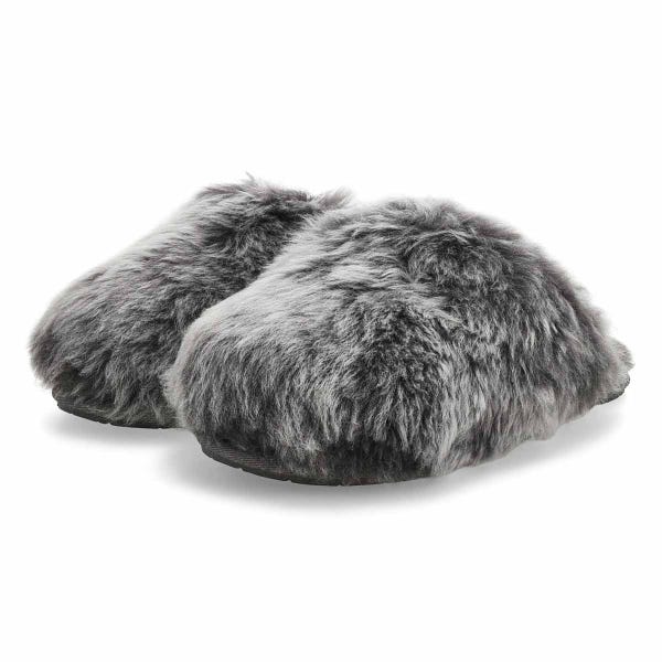 Women's  Scuffette Chalet Sheepskin Slipper - Charcoal