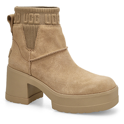 Lds Moxy Platform Chelsea Boot - Sand