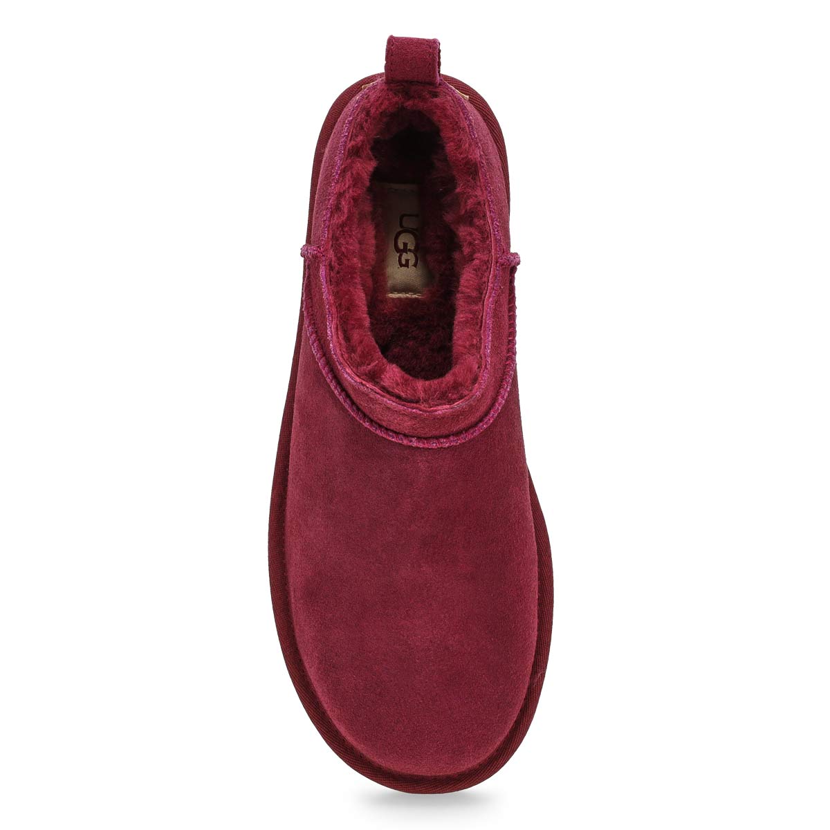 Women's Classic Micro Sheepskin Boot - Burnt Magenta