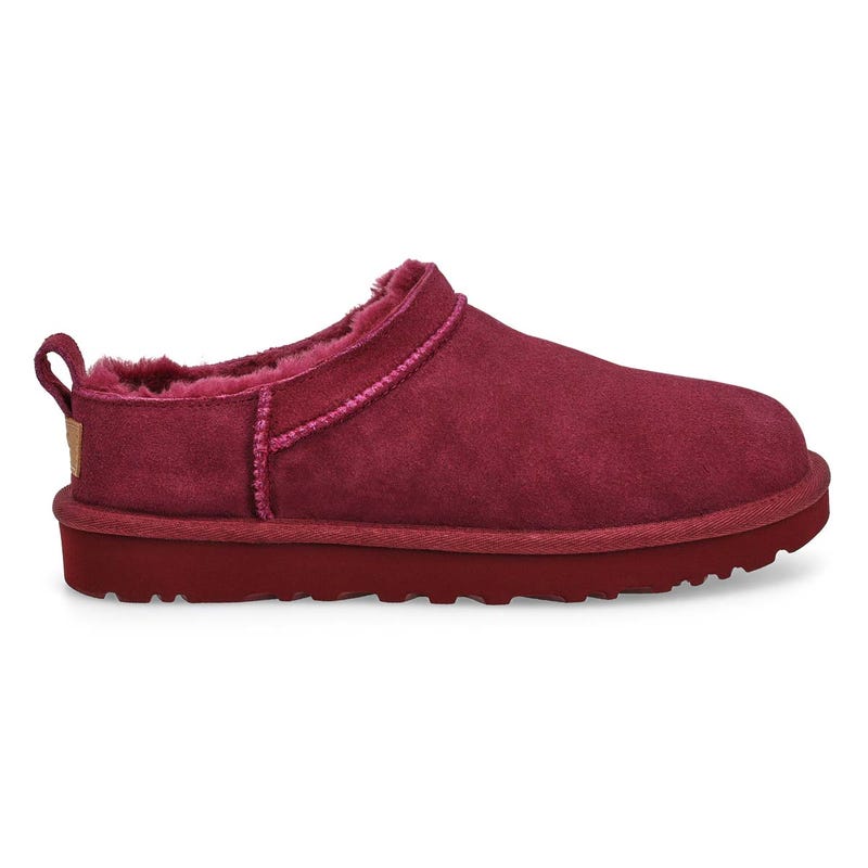 Women's Classic Micro Sheepskin Boot - Burnt Magenta
