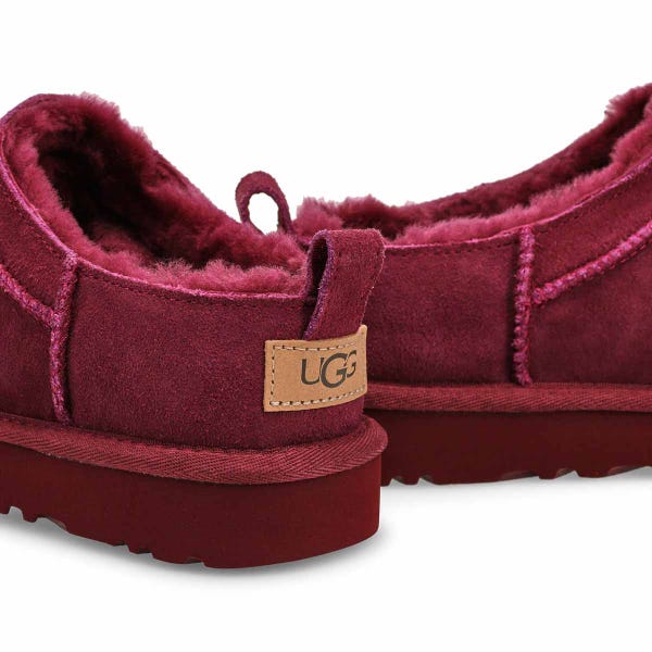 Women's Classic Micro Sheepskin Boot - Burnt Magenta