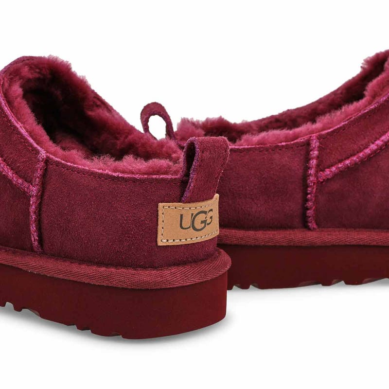 Women's Classic Micro Sheepskin Boot - Burnt Magenta