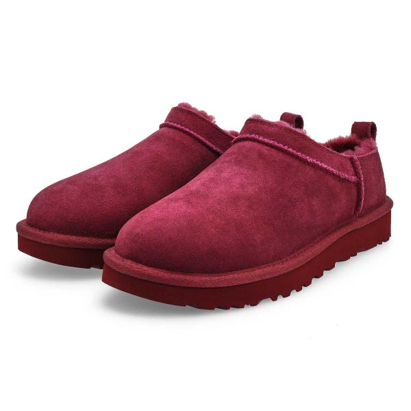 Women's Classic Micro Sheepskin Boot - Burnt Magenta