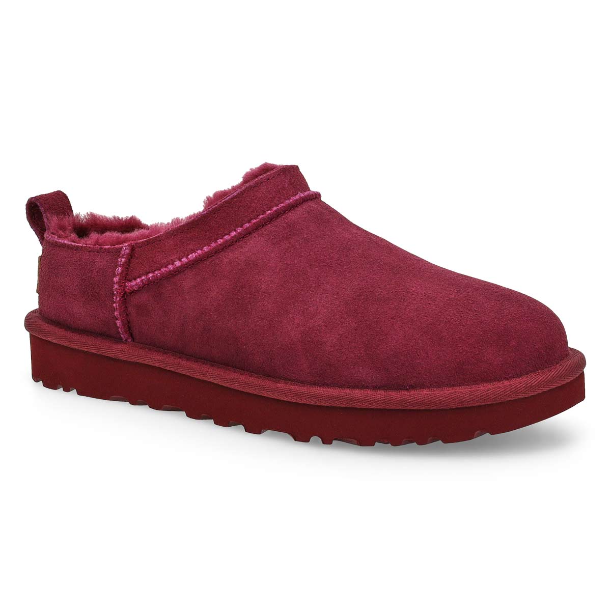 Women's Classic Micro Sheepskin Boot - Burnt Magenta