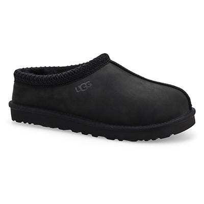 Pantoufle en peau de mouton Tasman II Nubuck pour hommes - noire