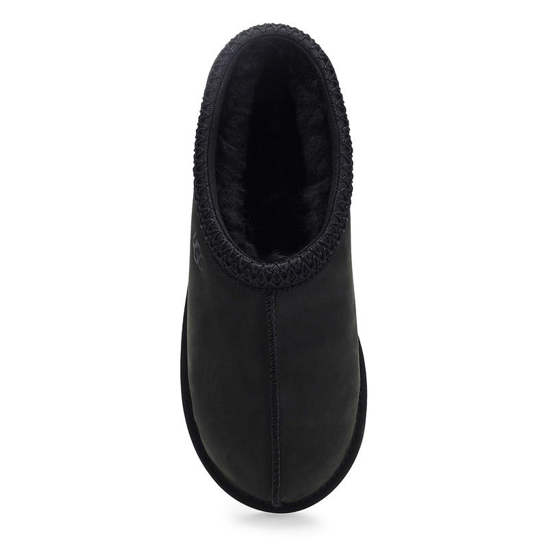 Pantoufle en peau de mouton Tasman II Nubuck pour hommes - noire