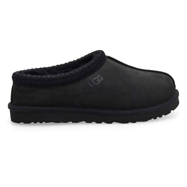 Pantoufle en peau de mouton Tasman II Nubuck pour hommes - noire