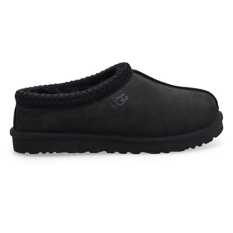 Pantoufle en peau de mouton Tasman II Nubuck pour hommes - noire
