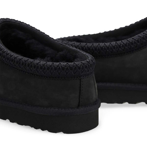 Pantoufle en peau de mouton Tasman II Nubuck pour hommes - noire