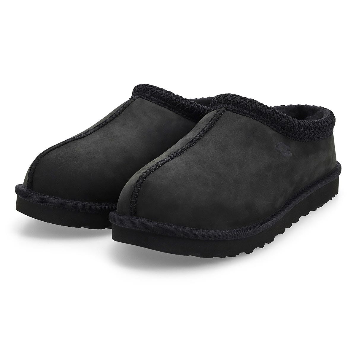 Men's Tasman II Nubuck Sheepskin Slipper - Black
