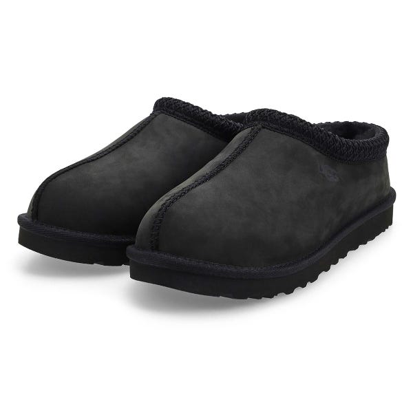 Pantoufle en peau de mouton Tasman II Nubuck pour hommes - noire