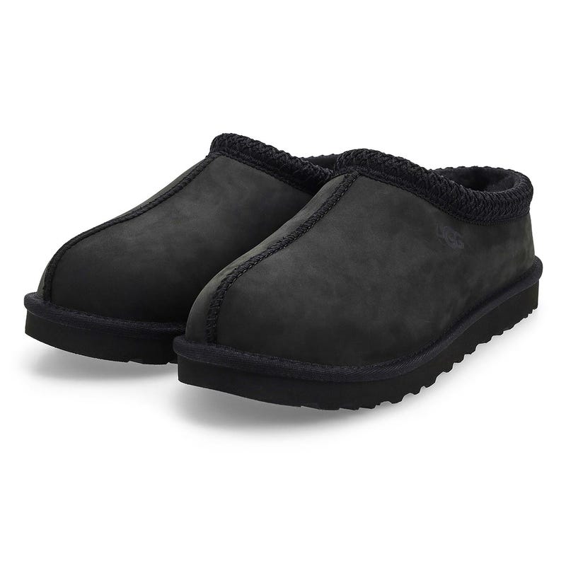 Pantoufle en peau de mouton Tasman II Nubuck pour hommes - noire