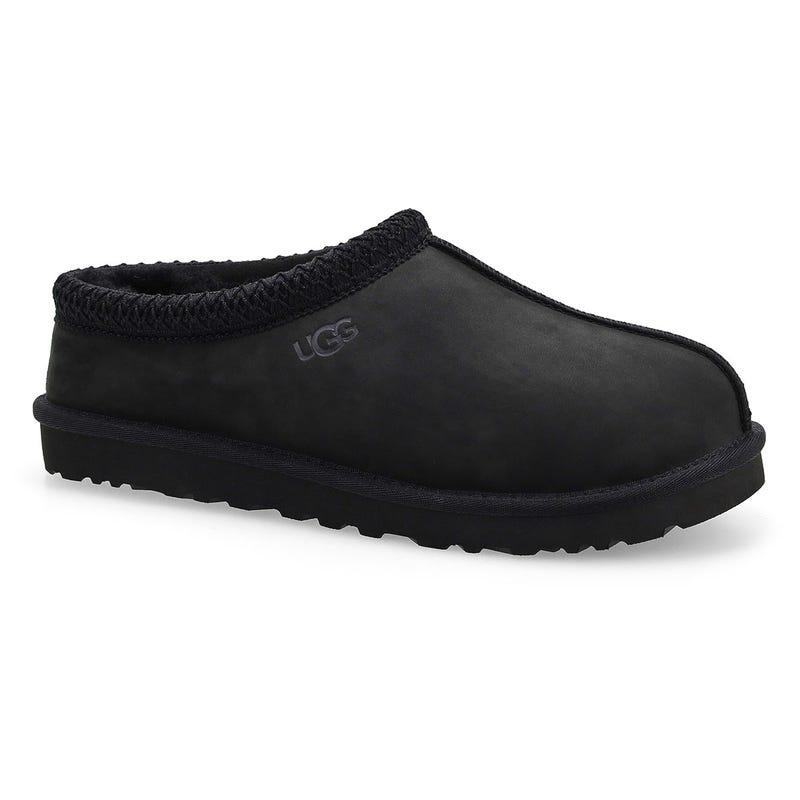 Pantoufle en peau de mouton Tasman II Nubuck pour hommes - noire