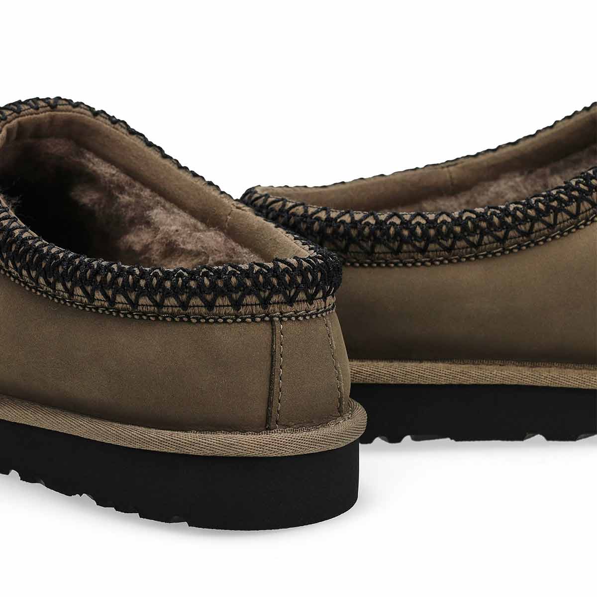 Pantoufle en peau de mouton TASMAN II NUBUCK, origan séché, hommes