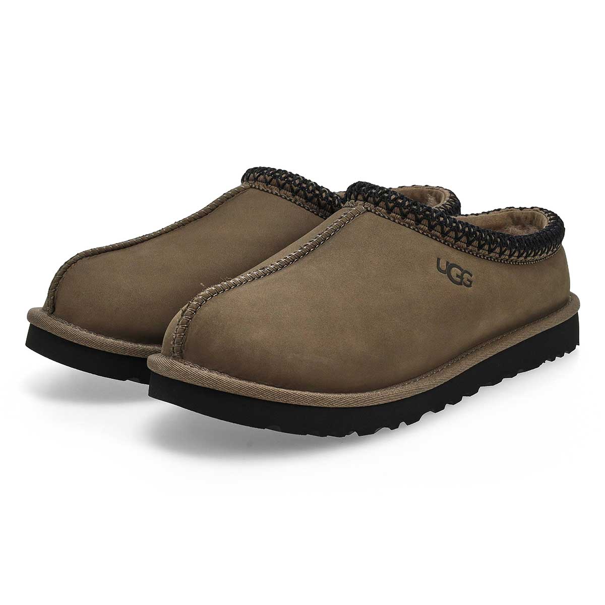 Pantoufle en peau de mouton TASMAN II NUBUCK, origan séché, hommes