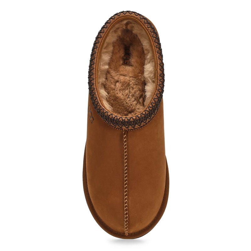 Pantoufle en peau de mouton TASMAN II NUBUCK, châtaigne foncé, hommes