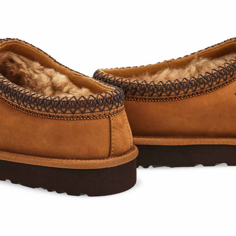Pantoufle en peau de mouton TASMAN II NUBUCK, châtaigne foncé, hommes