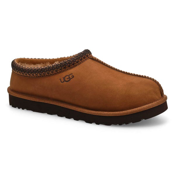 Pantoufle en peau de mouton TASMAN II NUBUCK, châtaigne foncé, hommes