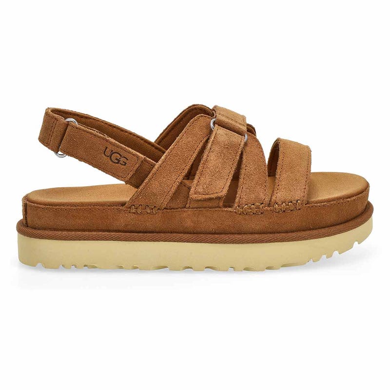 Sandale à plateforme GOLDEN STAR GLEAM, châtaigne, femmes