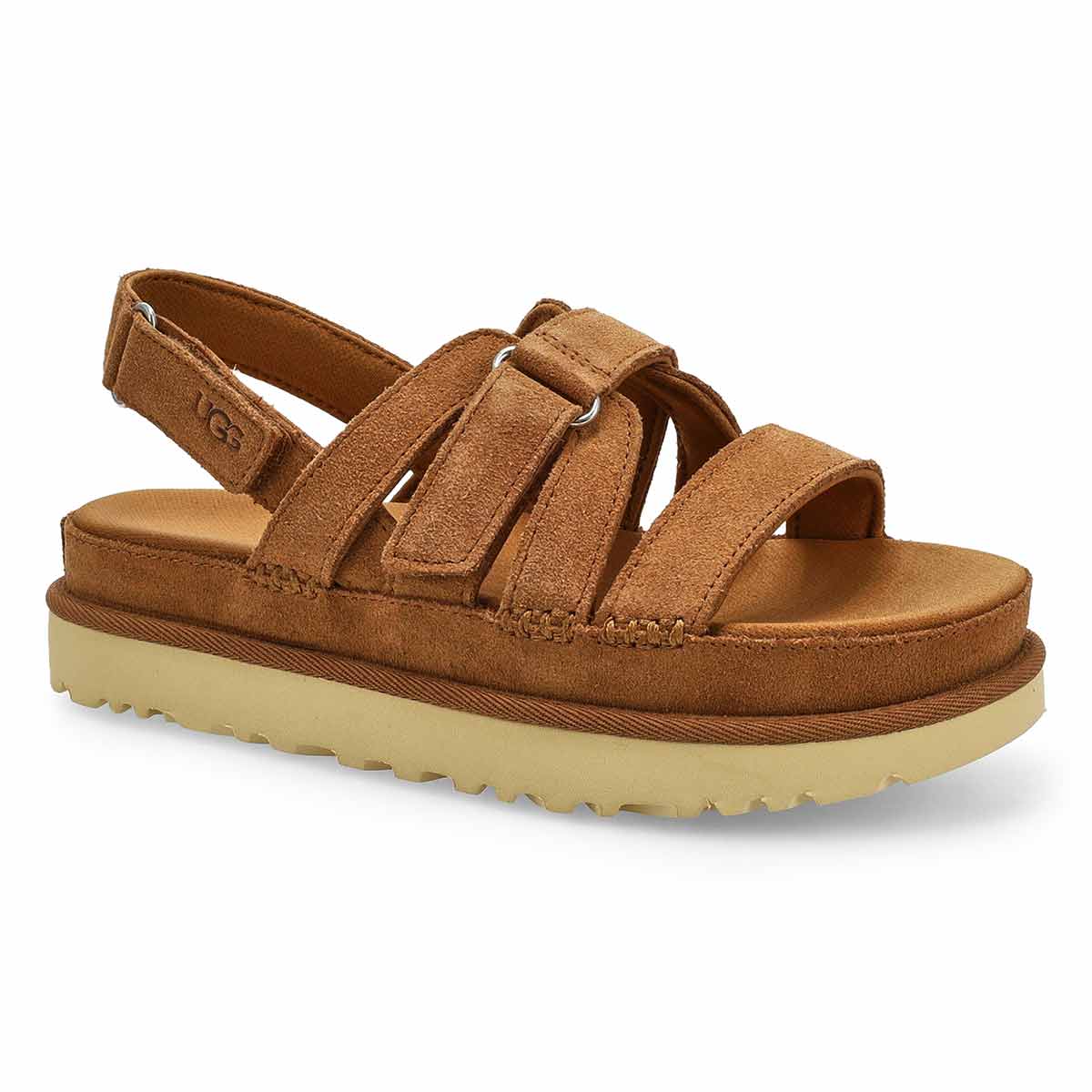 Sandale à plateforme GOLDEN STAR GLEAM, châtaigne, femmes