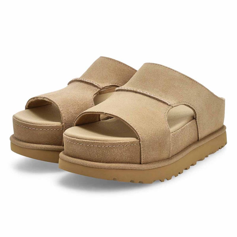 Women's  Golden Star Hi Cutout Platform Slide Sandal - Sand