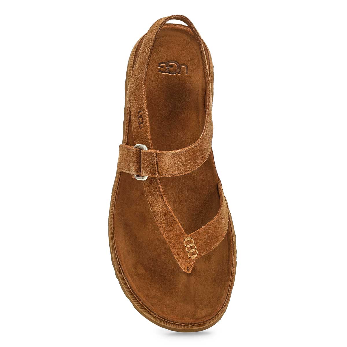 Tongs GOLDEN GAZE TOE POST, chtaigne, femmes