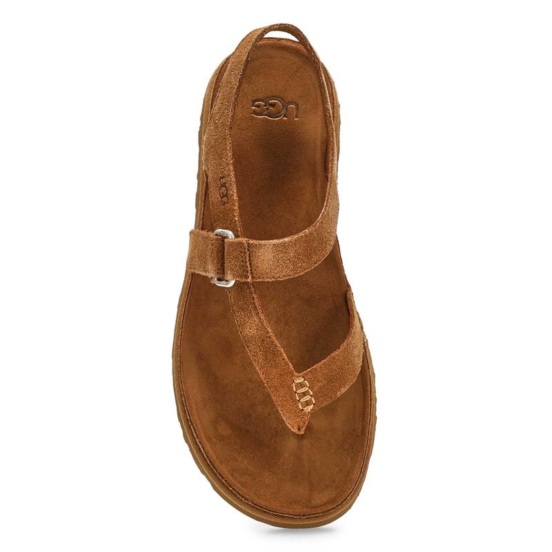 Women's  Golden Gaze Toe Post Sandal - Chestnut