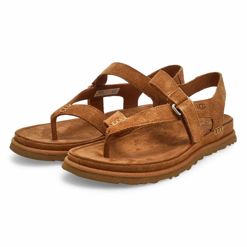 Women's  Golden Gaze Toe Post Sandal - Chestnut