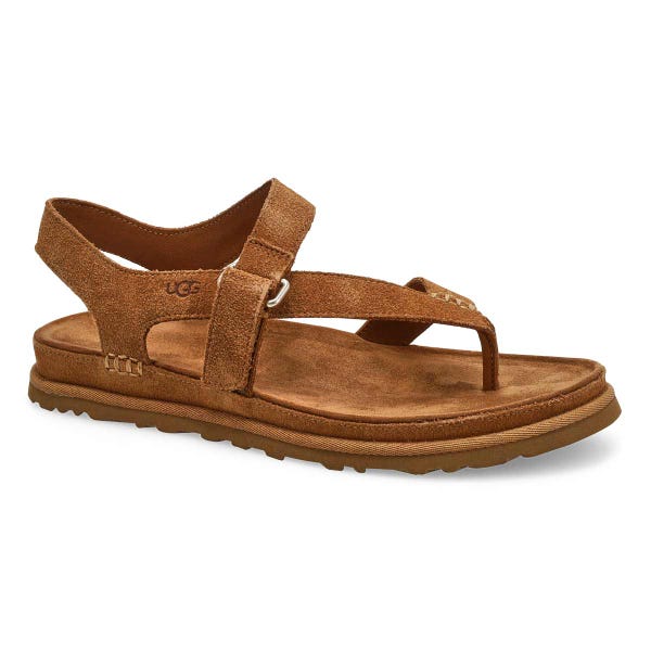 Women's  Golden Gaze Toe Post Sandal - Chestnut