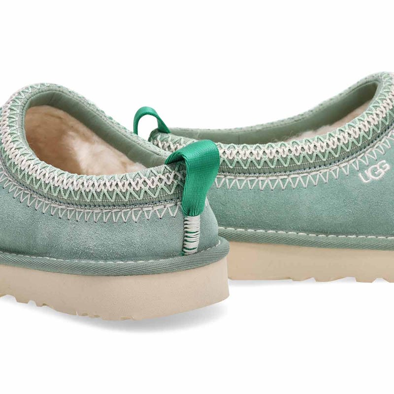 Pantoufle en peau de mouton TASMAN MEADOW ACCENT, artichaut, femmes