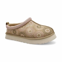 Kids' Tazz Sun Stitch Platform Slipper - Mustard Seed