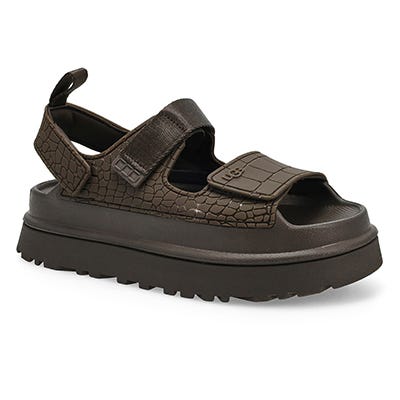Sandale plateforme GOLDEN GLOW EMBOSSED, fumée dense, femmes